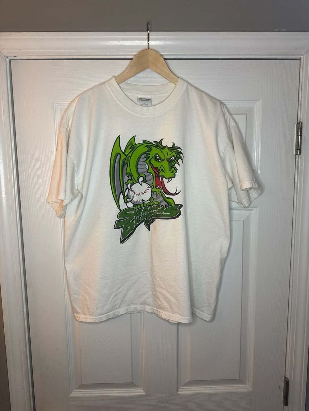 Vintage 2001 Shreveport Swamp Dragons Minor League Baseball T-Shirt XL